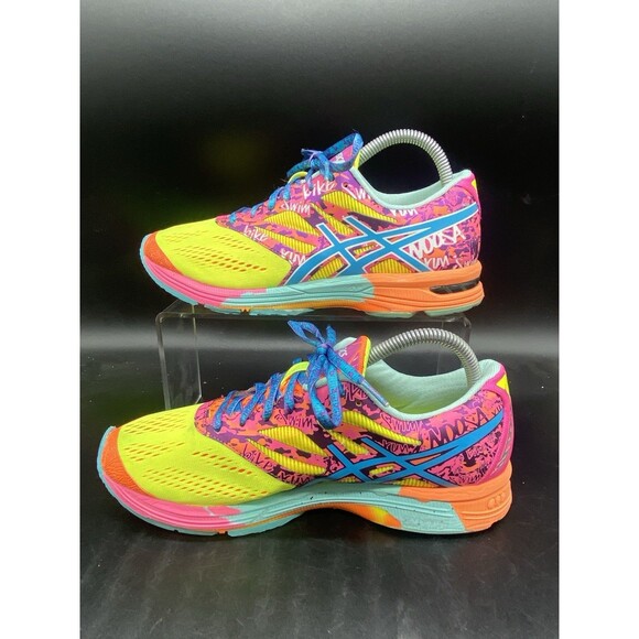Asics Gel-Noosa Tri 10 Running Shoe Womens Size 8.5 T580N Multicolor - Picture 2 of 7
